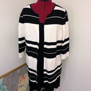 Black and white striped sweater
